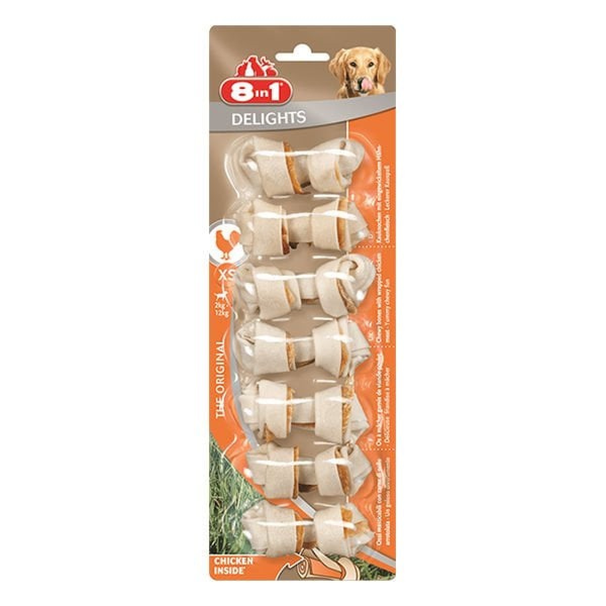 8 In 1 Delights Bones Tavuklu Köpek Kemik Ödülü Xsmall 7x84 Gr 8 In 1 Delights Bones Tavuklu Köpek Kemik Ödülü Xsmall 7x84 Gr