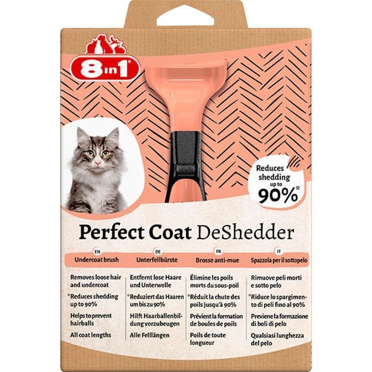 8 in 1 Perfect Coat Kedi Tüy Toplayıcı Tarak Small 8 in 1 Perfect Coat Kedi Tüy Toplayıcı Tarak Small