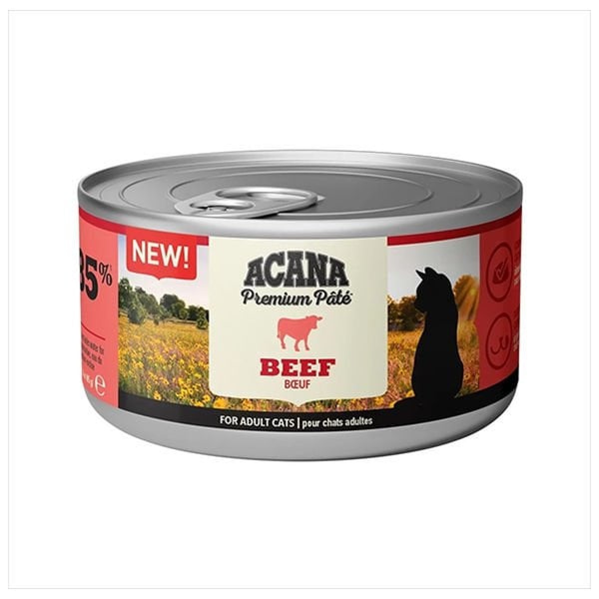 Acana Premium Pate Sığır Etli Yetişkin Konserve Kedi Maması 85 Gr Acana Premium Pate Sığır Etli Yetişkin Konserve Kedi Maması 85 Gr