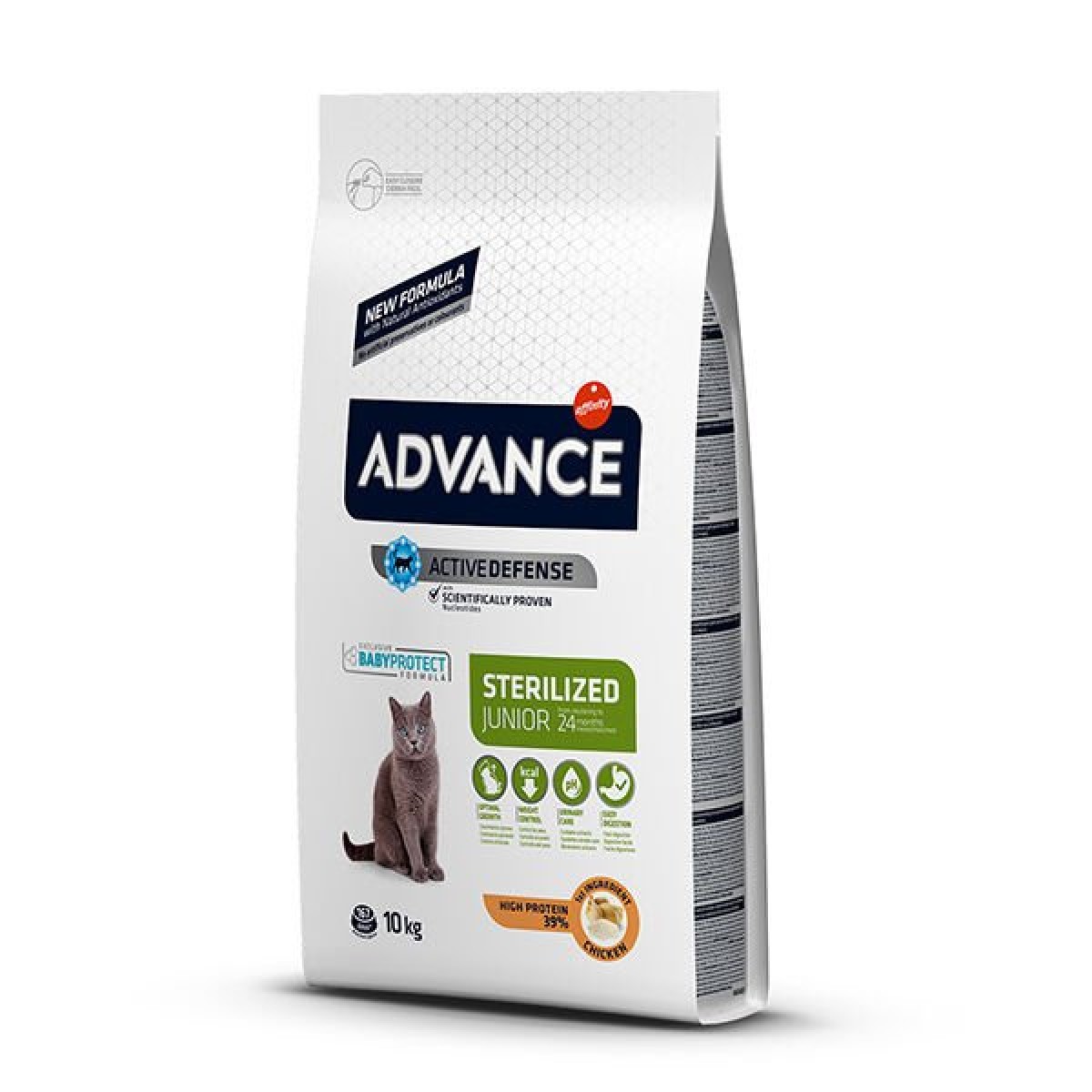 Advance Junior Sterilised Tavuklu Kısırlaştırılmış Genç Kedi Maması 10 Kg