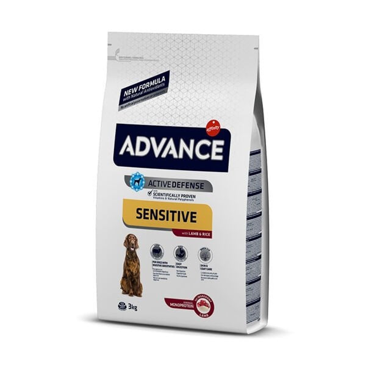 Advance Sensitive Kuzu Etli Hassas Yetişkin Köpek Maması 3 Kg