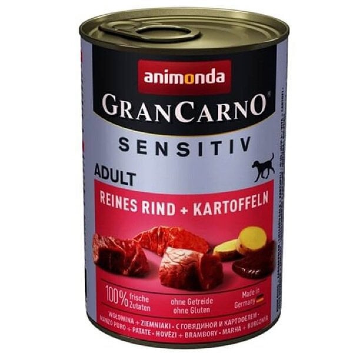 Animonda Gran Carno Sensitive Sığır Etli ve Patatesli Yetişkin Köpek Konservesi 400 Gr Animonda Gran Carno Sensitive Sığır Etli ve Patatesli Yetişkin Köpek Konservesi 400 Gr