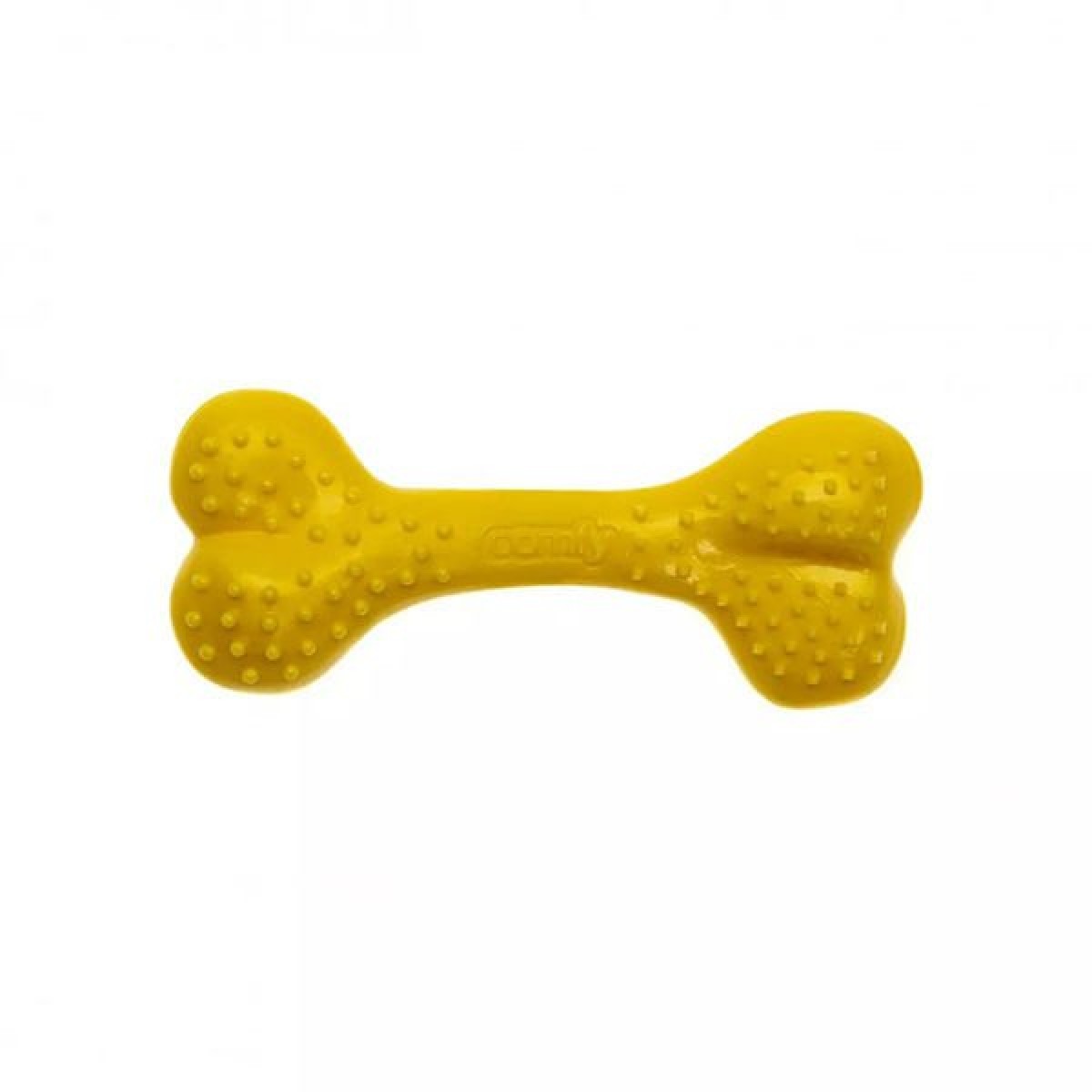 Aquael Comfy Toy Kemik Şeklinde Ananas Aromalı Köpek Oyuncağı Sarı 12.5 Cm