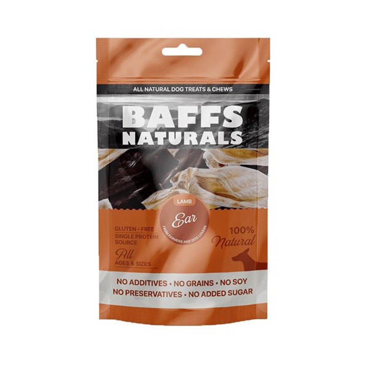 Baffs Naturals Kuzu Kulağı Köpek Ödül Maması 100 Gr