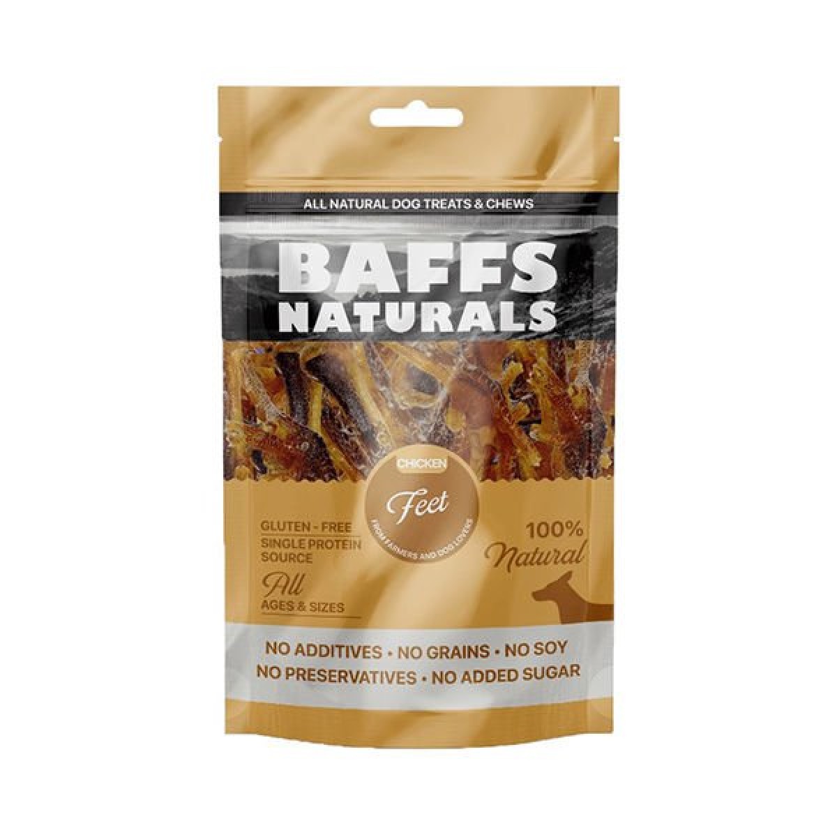 Baffs Naturals Tavuk Ayak Köpek Ödül Maması 100 Gr