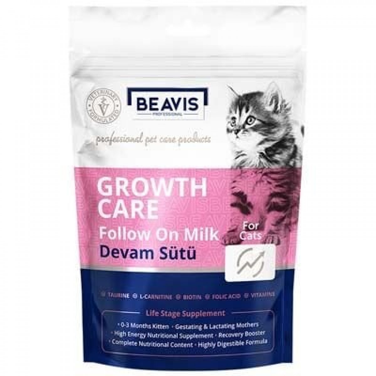 Beavis Growth Care Fallow on Milk Cat Yavru Kedi Devam Sütü 200 Gr Beavis Growth Care Fallow on Milk Cat Yavru Kedi Devam Sütü 200 Gr
