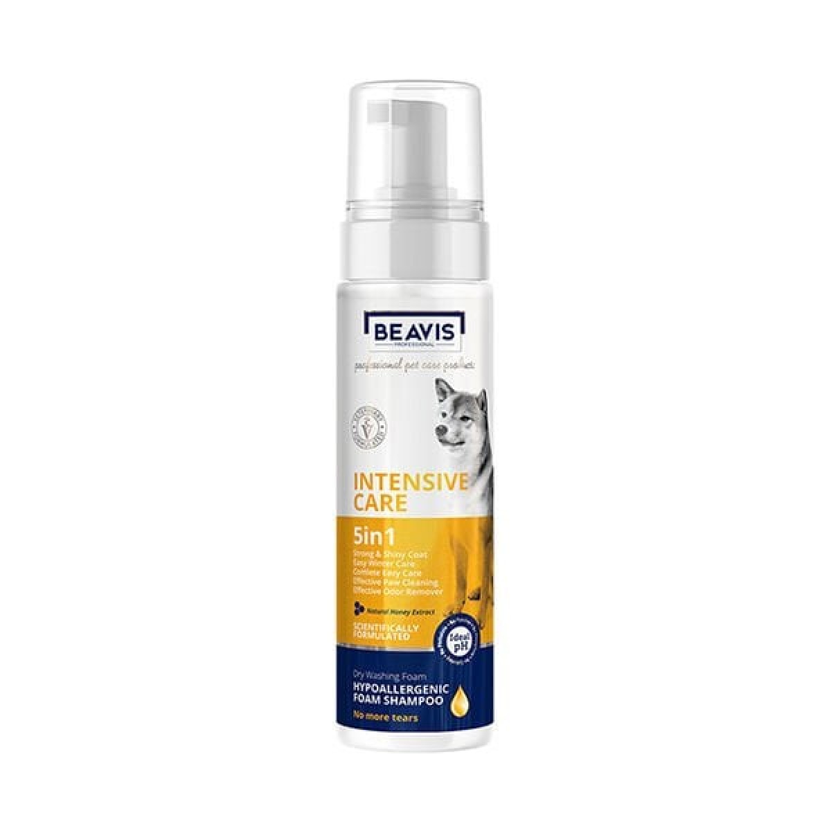 Beavis İntensive Care 5 in 1 Foam Natural Bal Özlü Köpekler için Köpük Şampuan 200 Ml Beavis İntensive Care 5 in 1 Foam Natural Bal Özlü Köpekler için Köpük Şampuan 200 Ml