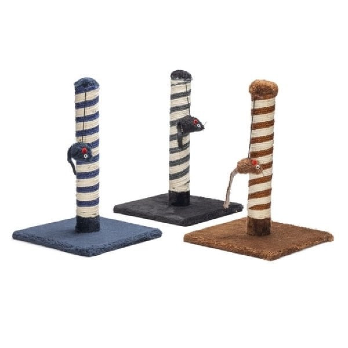 Beeztees Fare Oyuncaklı Kedi Tırmalama Direği 25x25x38 Cm Renkli Beeztees Fare Oyuncaklı Kedi Tırmalama Direği 25x25x38 Cm Renkli