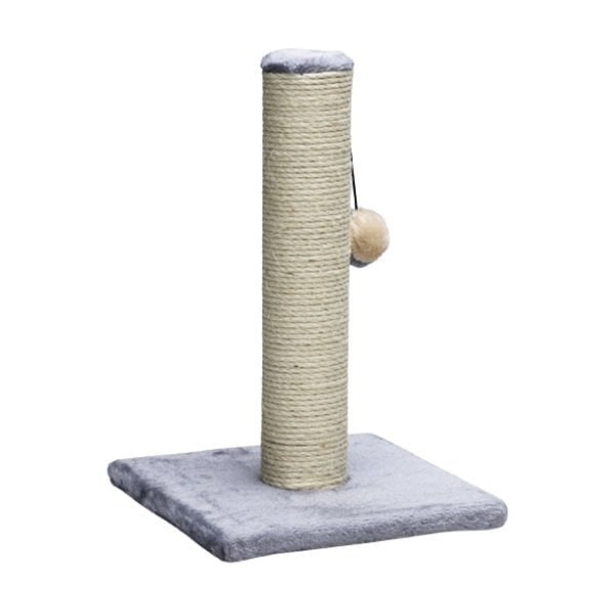 Beeztees Peluş Top Oyuncaklı Kedi Tırmalama Direği 30x30x45 Cm Gri Beeztees Peluş Top Oyuncaklı Kedi Tırmalama Direği 30x30x45 Cm Gri