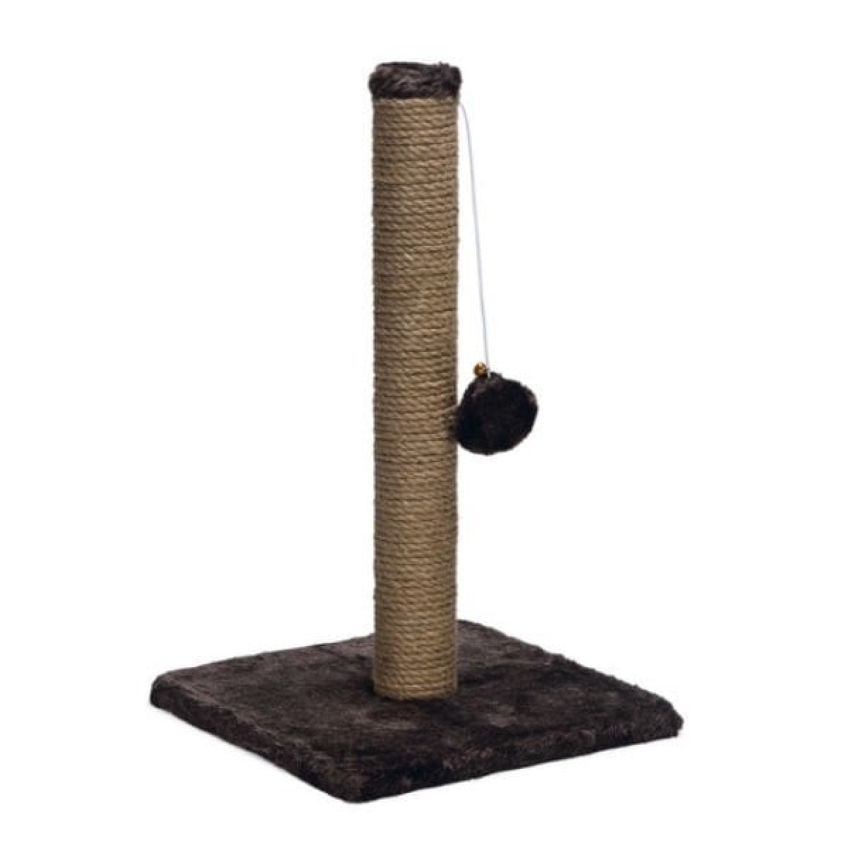 Beeztees Top Oyuncaklı Kedi Tırmalama Direği 25x25x42 Cm Kahverengi Beeztees Top Oyuncaklı Kedi Tırmalama Direği 25x25x42 Cm Kahverengi
