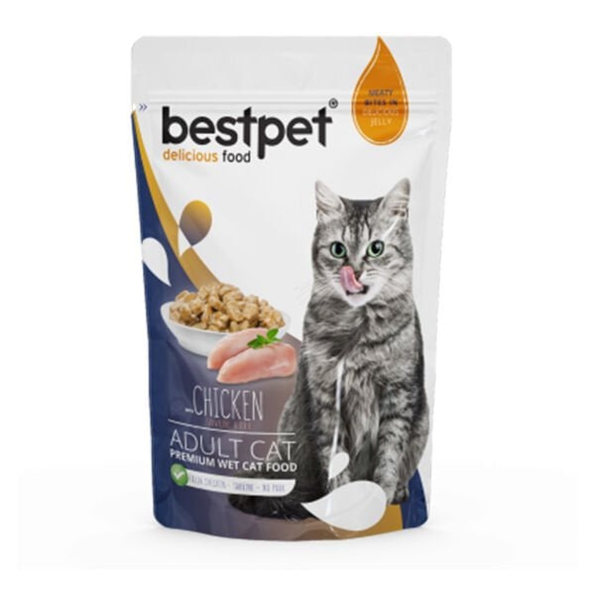 BestPet Adult Jelly Pouch Tavuklu Yaş Kedi Maması 85 Gr BestPet Adult Jelly Pouch Tavuklu Yaş Kedi Maması 85 Gr