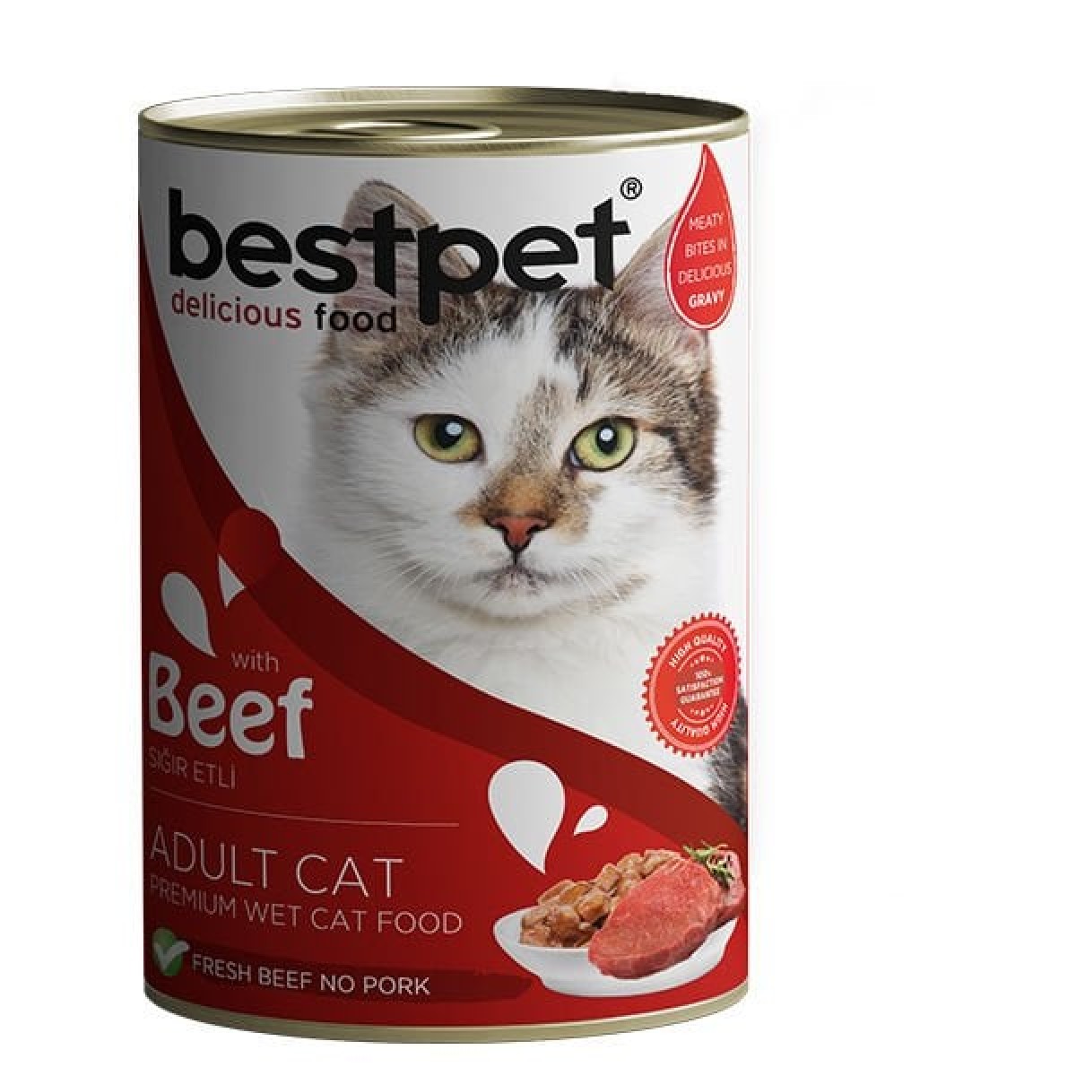Bestpet Biftekli Gravy Yetişkin Konserve Kedi Maması 400 Gr Bestpet Biftekli Gravy Yetişkin Konserve Kedi Maması 400 Gr