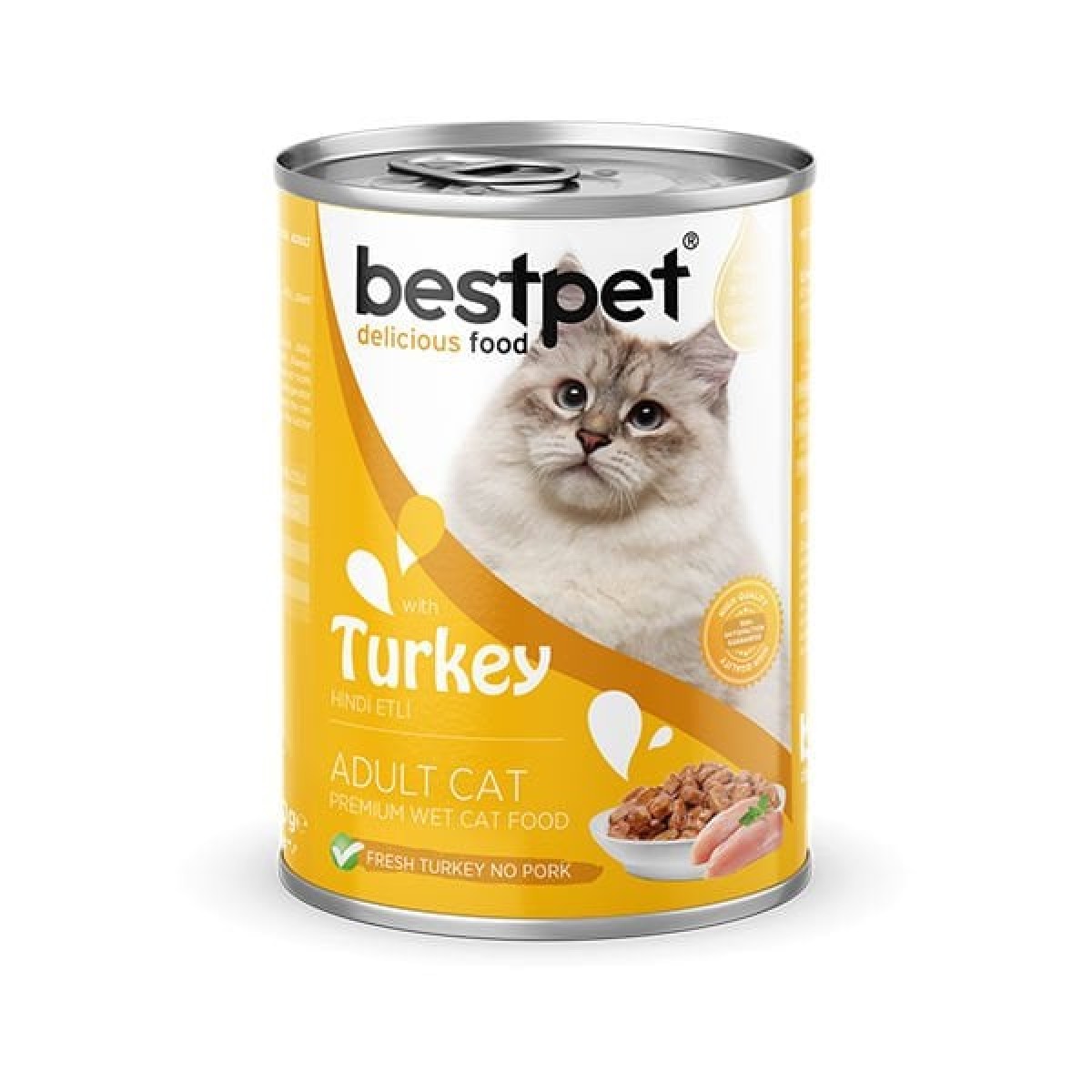 Bestpet Gravy Soslu Hindili Yetişkin Konserve Kedi Maması 85 Gr