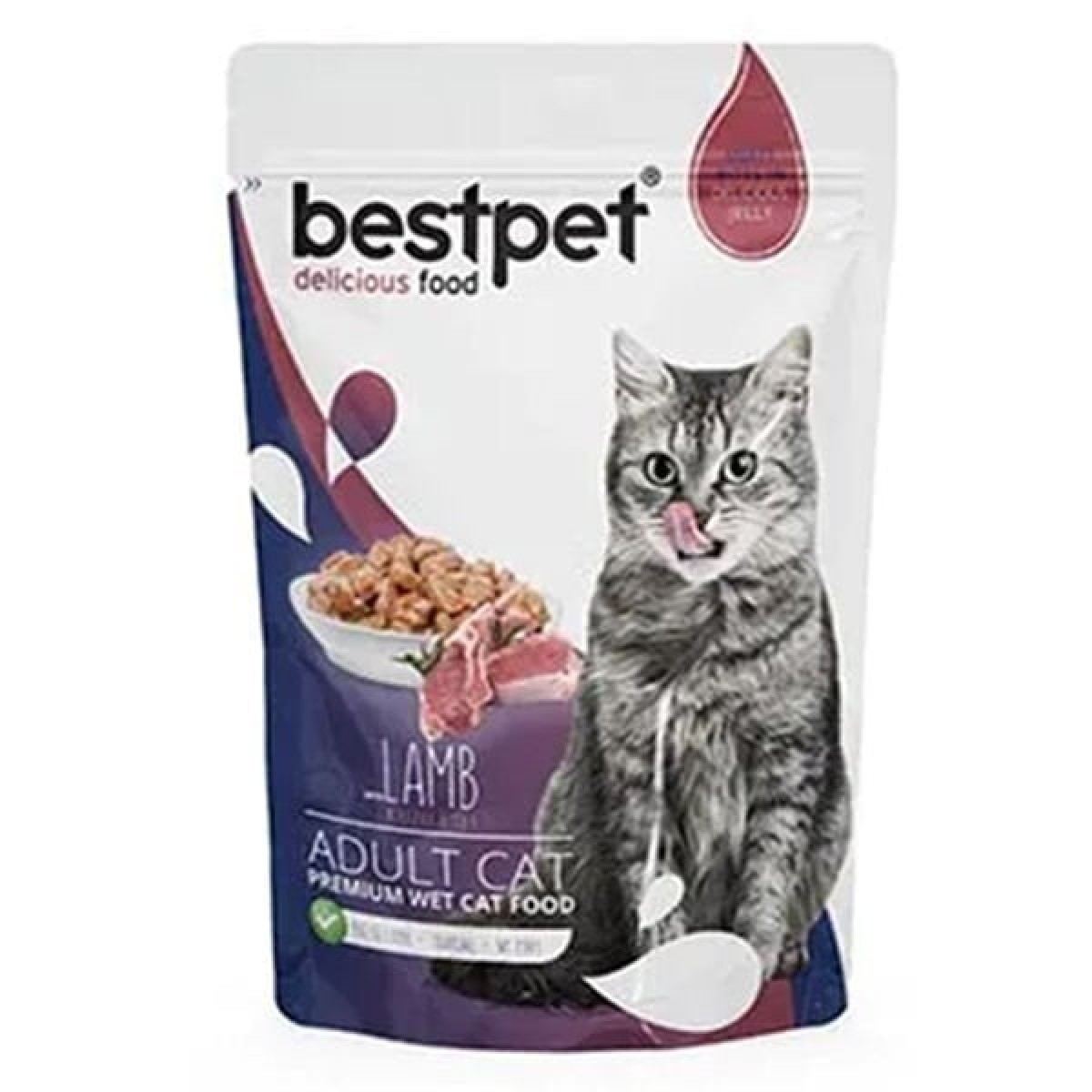 Bestpet Kuzu Etli Yetişkin Konserve Kedi Maması 85 Gr