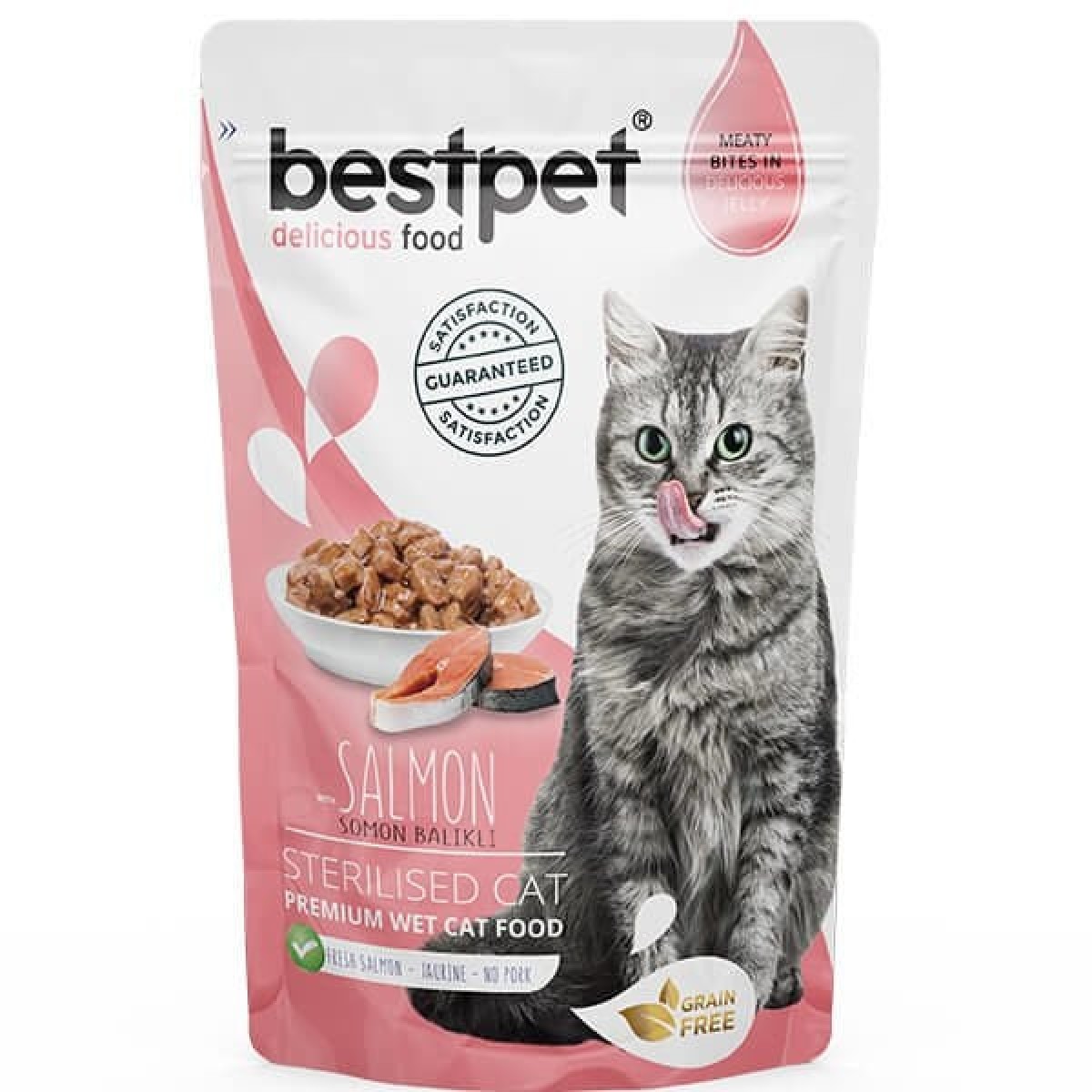 BestPet Sterilised Jelly Pouch Somonlu Kedi Maması 85 Gr BestPet Sterilised Jelly Pouch Somonlu Kedi Maması 85 Gr