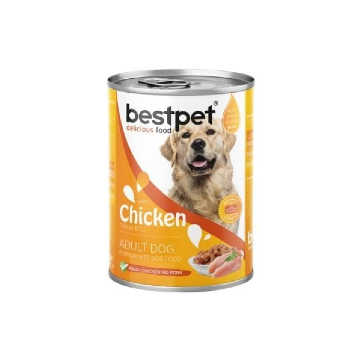 Bestpet Tavuklu Gravy Soslu Yetişkin Konserve Köpek Maması 400 Gr Bestpet Tavuklu Gravy Soslu Yetişkin Konserve Köpek Maması 400 Gr