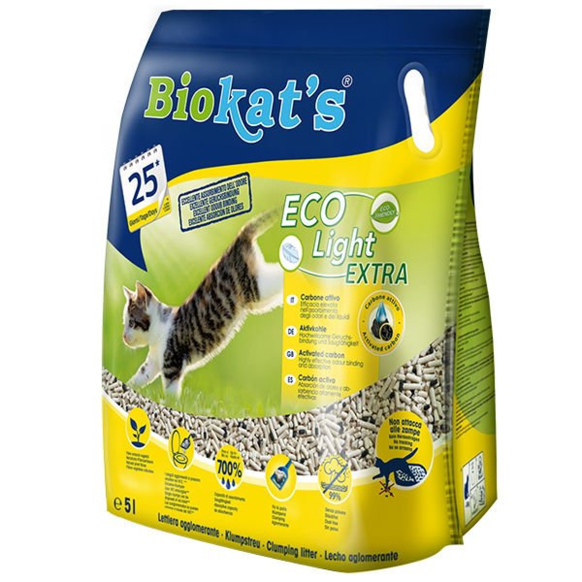 Biokats Eco Light Extra Pelet Aktif Karbonlu Kedi Kumu 5 Lt Biokats Eco Light Extra Pelet Aktif Karbonlu Kedi Kumu 5 Lt