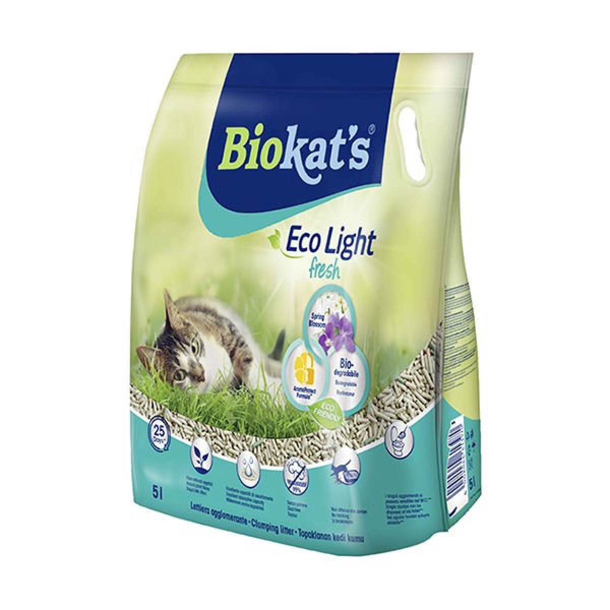 Biokats Eco Light Fresh Spring Blossom Bahar Çiçeği Kokulu Pelet Kedi Kumu 5 Lt Biokats Eco Light Fresh Spring Blossom Bahar Çiçeği Kokulu Pelet Kedi Kumu 5 Lt