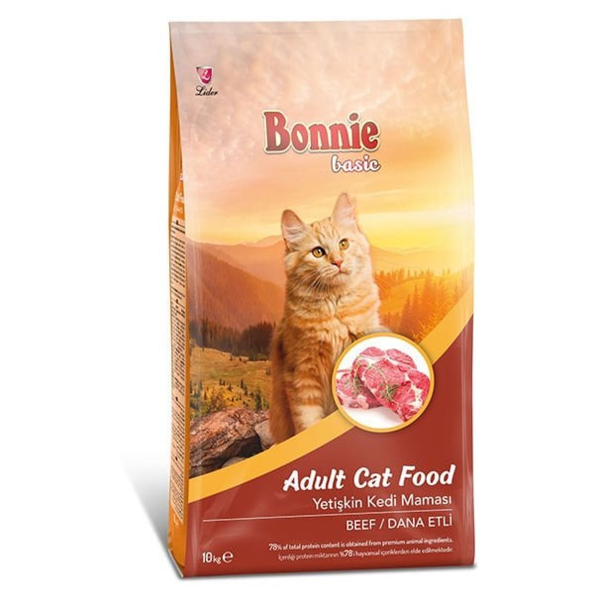 Bonnie Basic Biftekli Yetişkin Kedi Maması 10 Kg Bonnie Basic Biftekli Yetişkin Kedi Maması 10 Kg