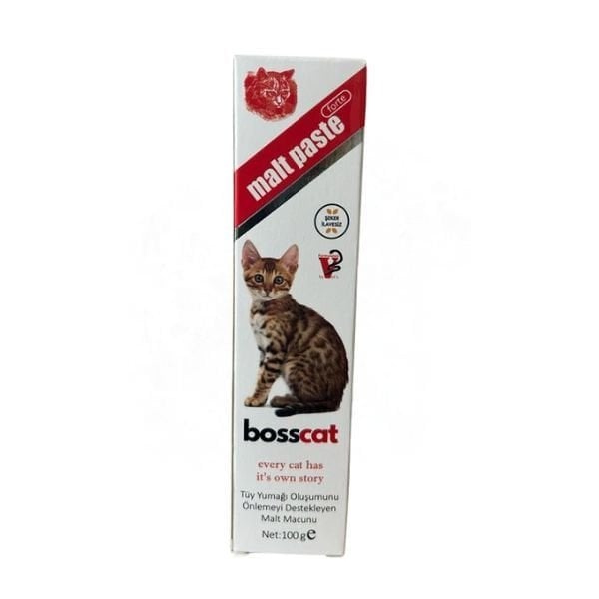 Bosscat Tüy Yumağı Önleyeci Kedi Malt Macunu 100 Gr Bosscat Tüy Yumağı Önleyeci Kedi Malt Macunu 100 Gr