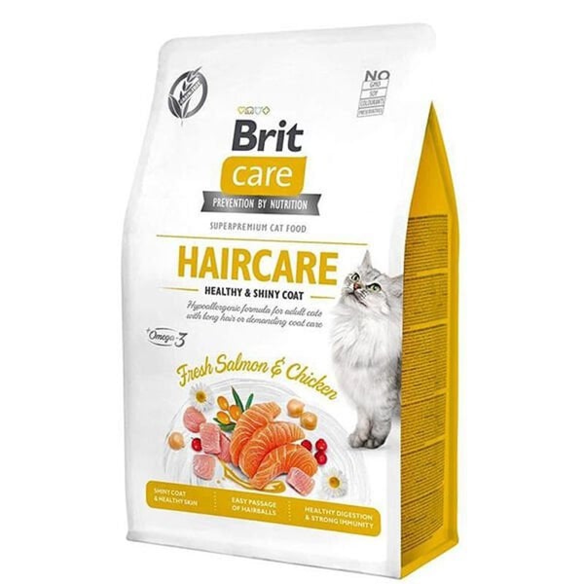 Brit Care Hipoalerjenik Haircare Tavuk ve Somonlu Tahılsız Kedi Maması 2 Kg Brit Care Hipoalerjenik Haircare Tavuk ve Somonlu Tahılsız Kedi Maması 2 Kg