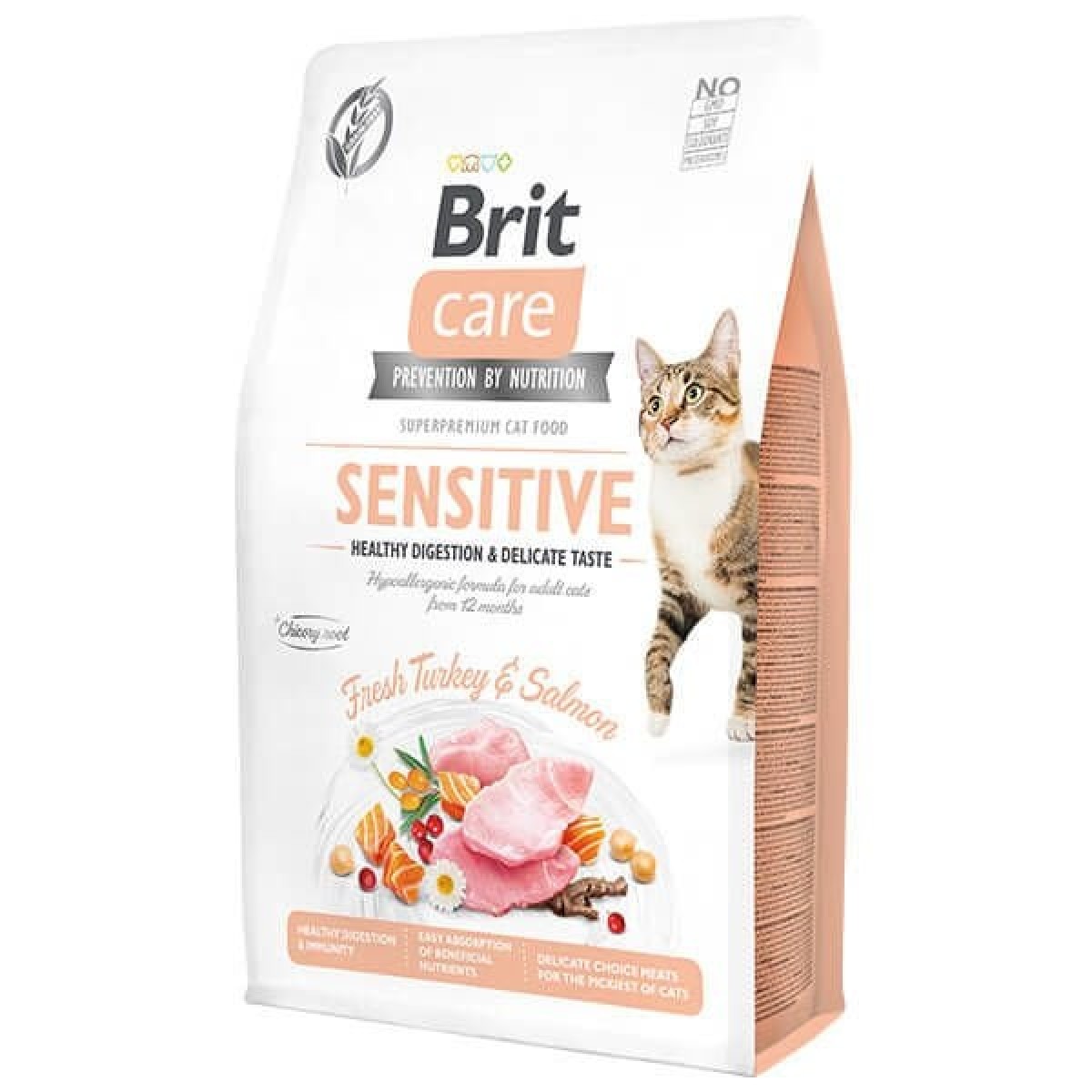 Brit Care Hipoalerjenik Sensitive Hindi ve Somonlu Tahılsız Hassas Kedi Maması 2 Kg Brit Care Hipoalerjenik Sensitive Hindi ve Somonlu Tahılsız Hassas Kedi Maması 2 Kg