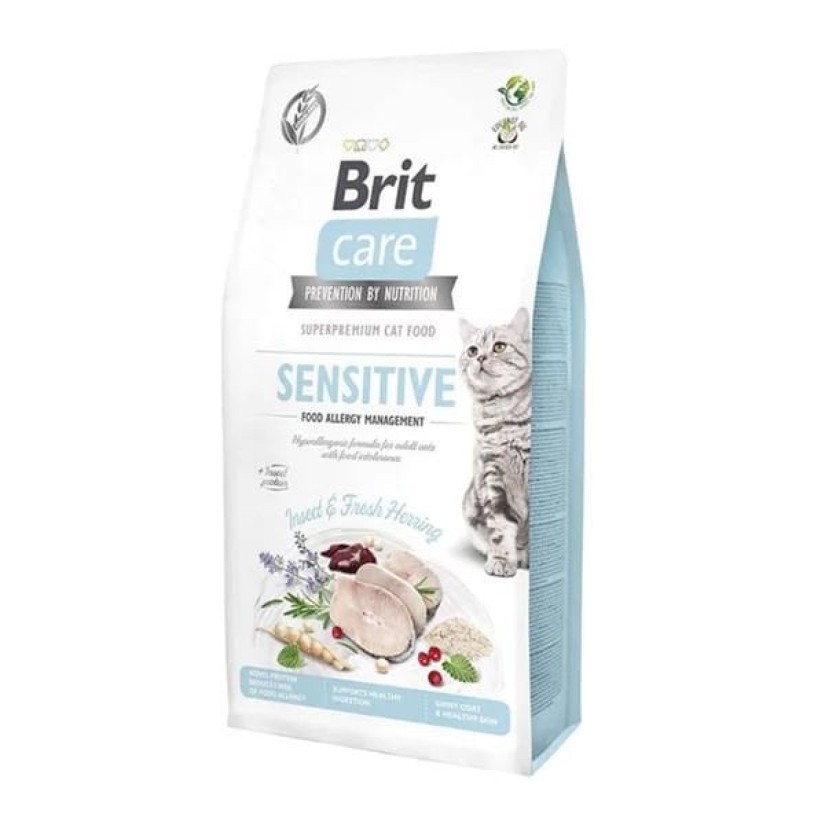 Brit Care Hipoalerjenik Sensitive Ringa Balıklı & Böcekli Tahılsız Yetişkin Kedi Maması 7 Kg Brit Care Hipoalerjenik Sensitive Ringa Balıklı & Böcekli Tahılsız Yetişkin Kedi Maması 7 Kg