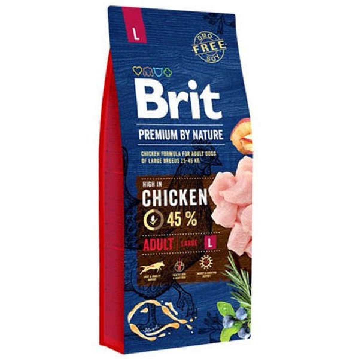 Brit Premium Nature Büyük Irk Tavuklu Yetişkin Köpek Maması 15 Kg Brit Premium Nature Büyük Irk Tavuklu Yetişkin Köpek Maması 15 Kg