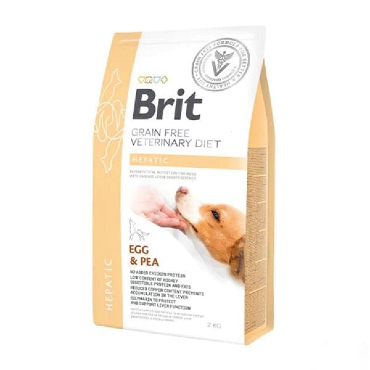 Brit Veterinary Diet Hepatic Yumurtalı Tahılsız Karaciğer Hastası Köpek Maması 2 Kg