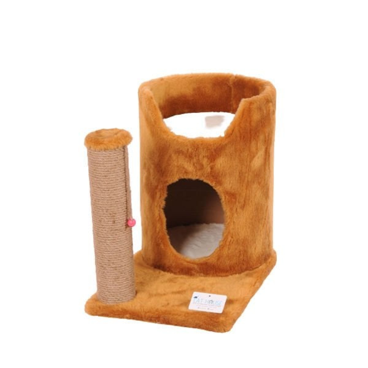 Cat Hause S04 Oval Yuvalı Kedi Tırmalama Evi Kahverengi 47 Cm Cat Hause S04 Oval Yuvalı Kedi Tırmalama Evi Kahverengi 47 Cm