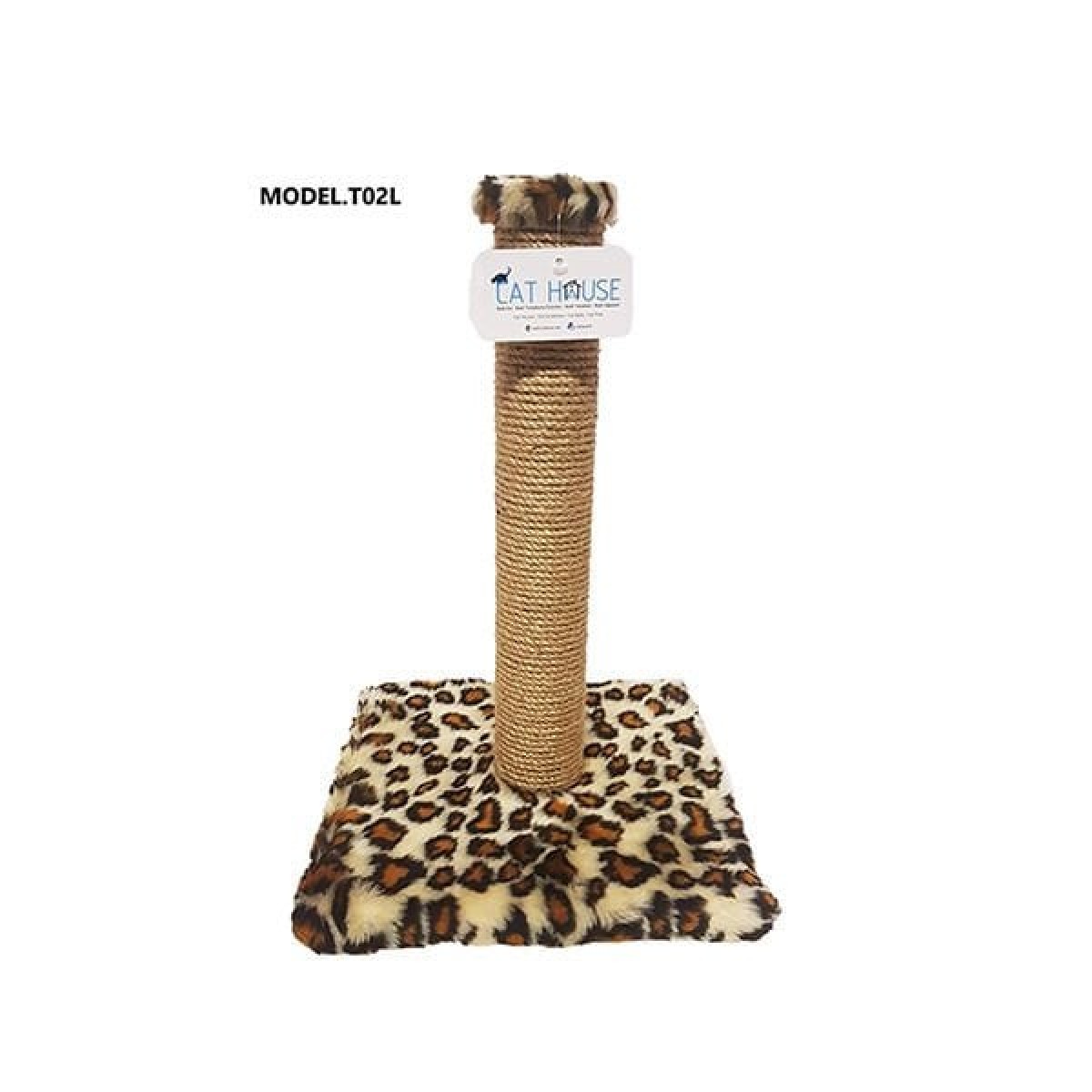 Cat Hause T02 Kedi Tırmalama Tahtası Leopar 52 Cm