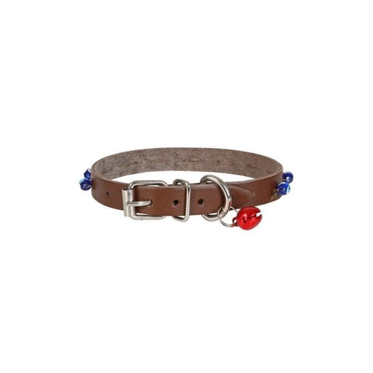 Cattie Boncuklu Deri Küçük Irk Köpek ve Kedi Boyun Tasması Large Kahverengi 1.2x23-27 Cm Cattie Boncuklu Deri Küçük Irk Köpek ve Kedi Boyun Tasması Large Kahverengi 1.2x23-27 Cm