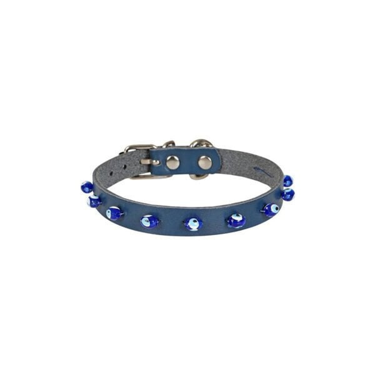 Cattie Boncuklu Deri Küçük Irk Köpek ve Kedi Boyun Tasması Large Royal Mavi 1.2x23-27 Cm Cattie Boncuklu Deri Küçük Irk Köpek ve Kedi Boyun Tasması Large Royal Mavi 1.2x23-27 Cm