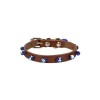 Cattie Boncuklu Deri Küçük Irk Köpek ve Kedi Boyun Tasması Medium Kahverengi 1x20-23 Cm Cattie Boncuklu Deri Küçük Irk Köpek ve Kedi Boyun Tasması Medium Kahverengi 1x20-23 Cm