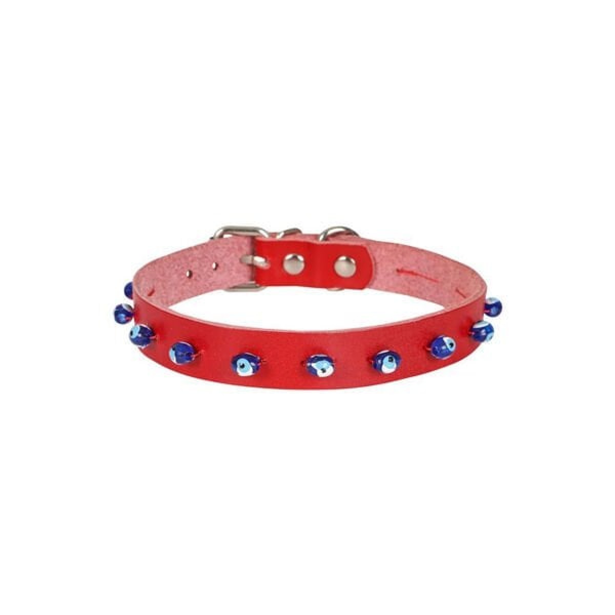 Cattie Boncuklu Deri Küçük Irk Köpek ve Kedi Boyun Tasması Xlarge Kırmızı 1.5x26-30 Cm Cattie Boncuklu Deri Küçük Irk Köpek ve Kedi Boyun Tasması Xlarge Kırmızı 1.5x26-30 Cm