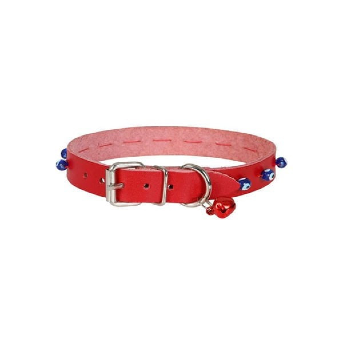 Cattie Boncuklu Deri Küçük Irk Köpek ve Kedi Boyun Tasması Xlarge Kırmızı 1.5x26-30 Cm Cattie Boncuklu Deri Küçük Irk Köpek ve Kedi Boyun Tasması Xlarge Kırmızı 1.5x26-30 Cm