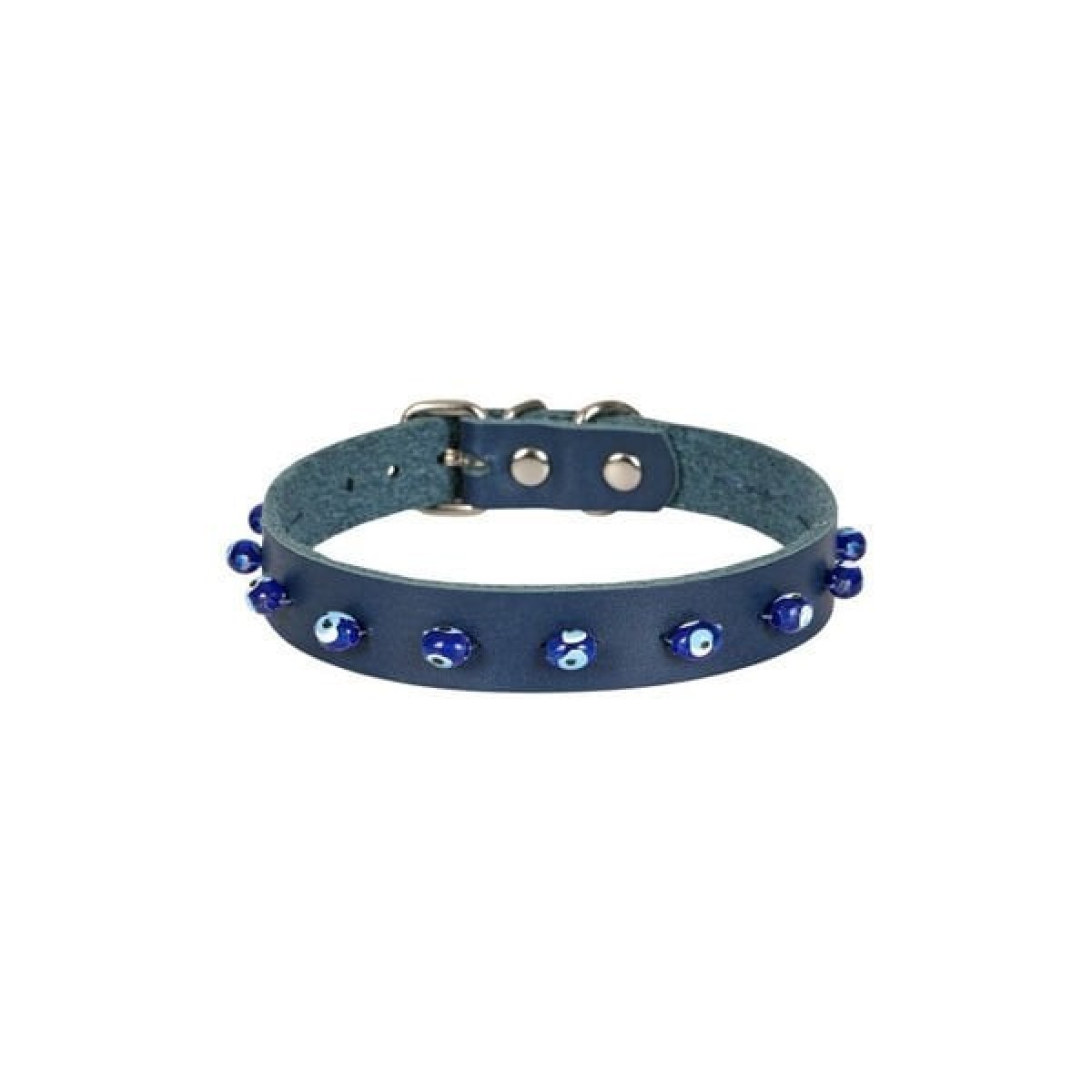 Cattie Boncuklu Deri Küçük Irk Köpek ve Kedi Boyun Tasması Xlarge Royal Mavi 1.5x26-30 Cm Cattie Boncuklu Deri Küçük Irk Köpek ve Kedi Boyun Tasması Xlarge Royal Mavi 1.5x26-30 Cm