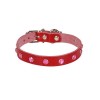 Cattie Gerçek Deriden Taşlı Kedi Boyun Tasması Large Kırmızı 1.2x23-28 Cm Cattie Gerçek Deriden Taşlı Kedi Boyun Tasması Large Kırmızı 1.2x23-28 Cm