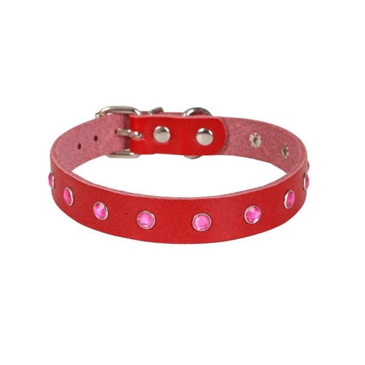 Cattie Gerçek Deriden Taşlı Kedi Boyun Tasması Xlarge Kırmızı 1.5x26-31 Cm Cattie Gerçek Deriden Taşlı Kedi Boyun Tasması Xlarge Kırmızı 1.5x26-31 Cm