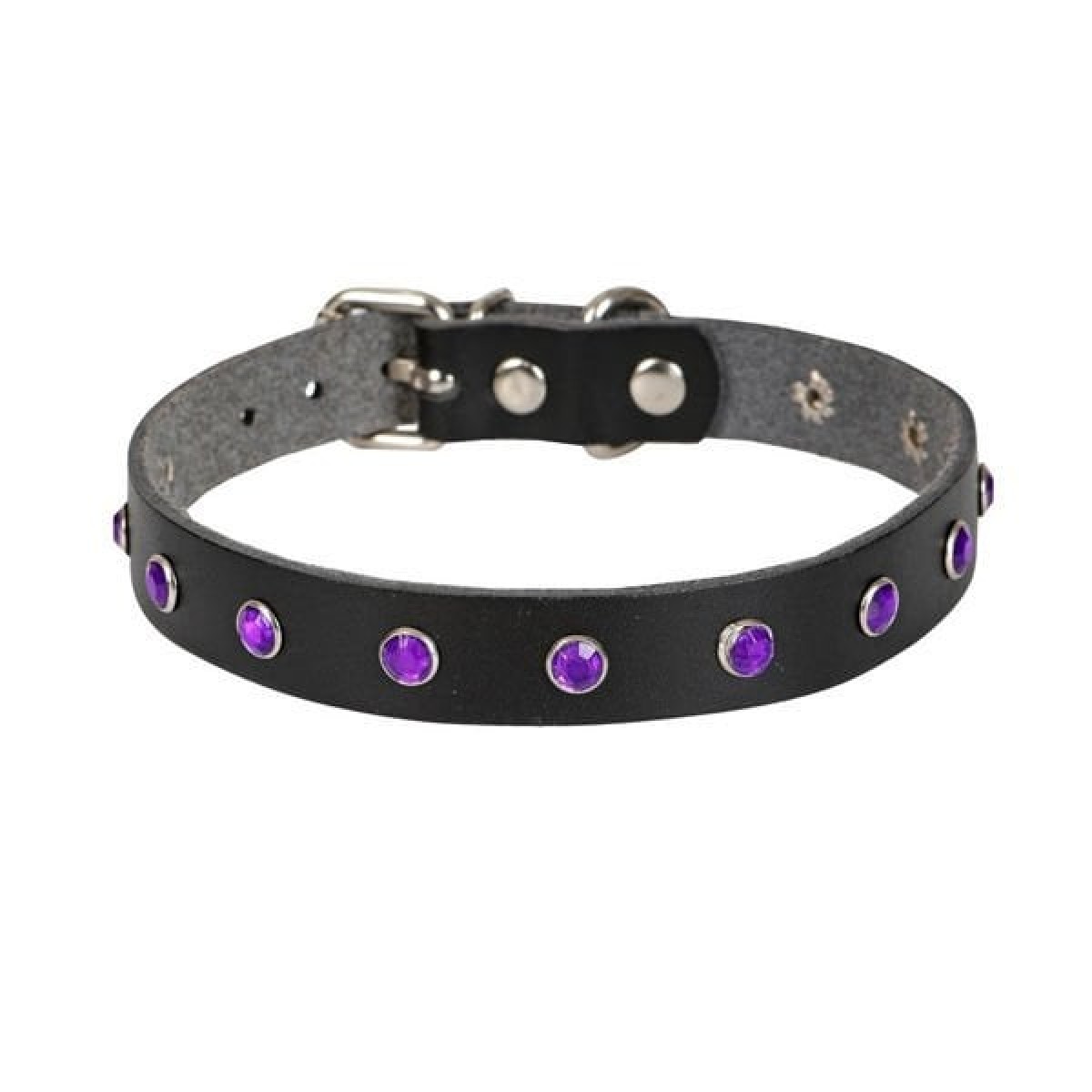Cattie Gerçek Deriden Taşlı Kedi Boyun Tasması Xlarge Siyah 1.5x26-31 Cm Cattie Gerçek Deriden Taşlı Kedi Boyun Tasması Xlarge Siyah 1.5x26-31 Cm