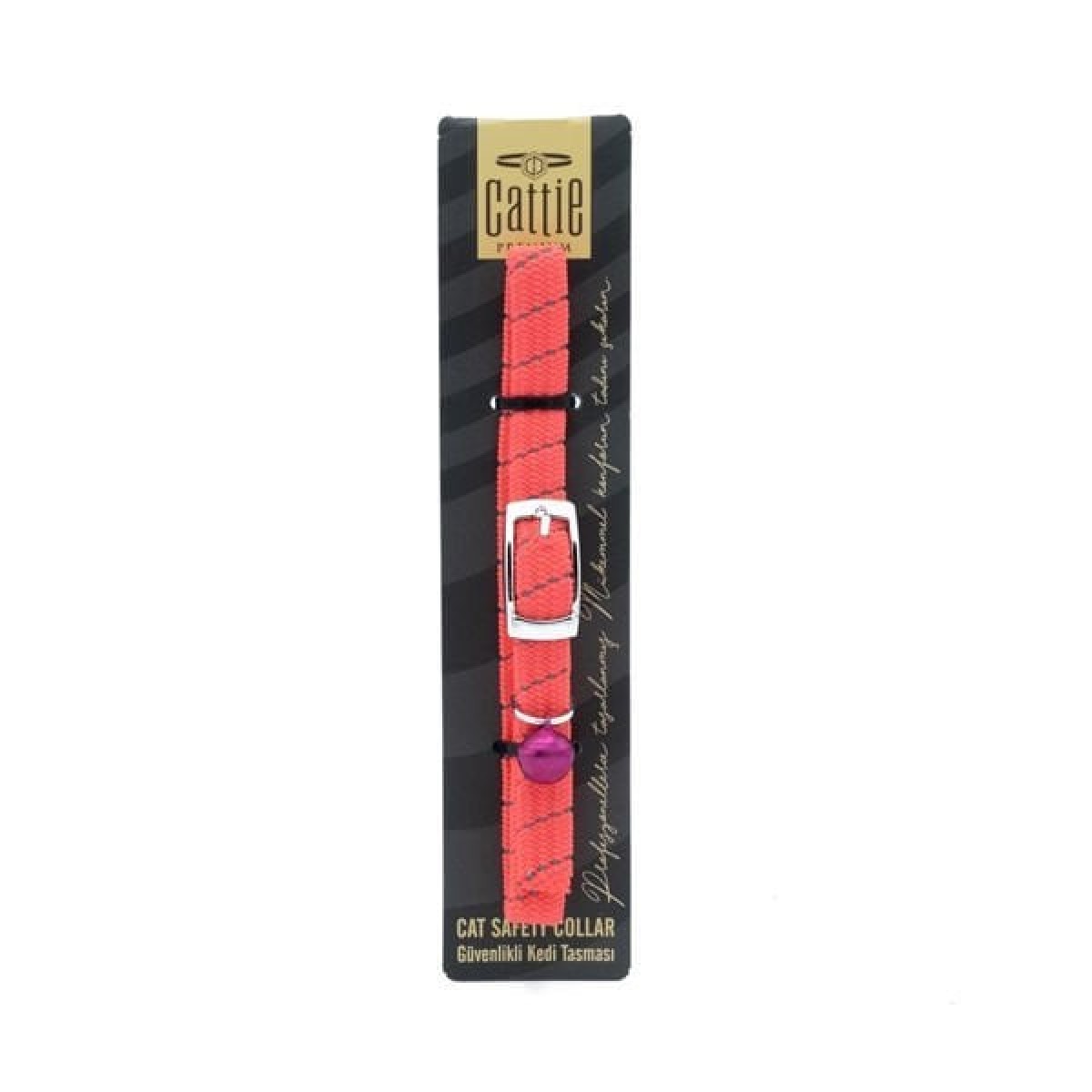 Cattie Lastikli Kedi Boyun Tasması Pembe 1x20-30 Cm Cattie Lastikli Kedi Boyun Tasması Pembe 1x20-30 Cm