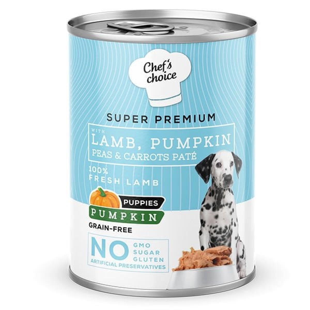 Chefs Choice Kıyılmış Kuzu Etli ve Balkabaklı Yavru Köpek Konservesi 400 Gr Chefs Choice Kıyılmış Kuzu Etli ve Balkabaklı Yavru Köpek Konservesi 400 Gr