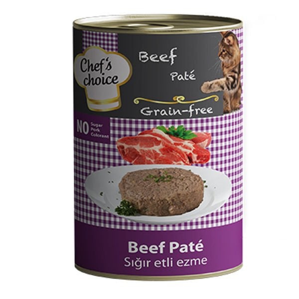 Chefs Choice Kıyılmış Sığır Etli Yetişkin Konserve Kedi Maması 400 Gr Chefs Choice Kıyılmış Sığır Etli Yetişkin Konserve Kedi Maması 400 Gr