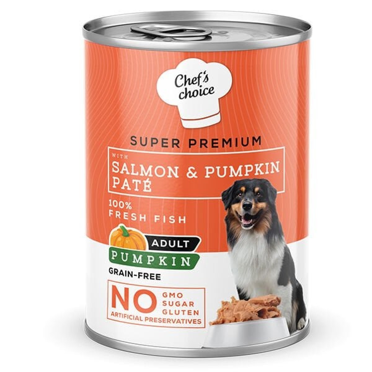 Chefs Choice Kıyılmış Somon Balıklı ve Balkabaklı Yetişkin Köpek Konservesi 400 Gr Chefs Choice Kıyılmış Somon Balıklı ve Balkabaklı Yetişkin Köpek Konservesi 400 Gr