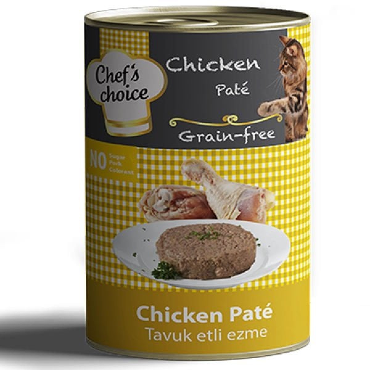 Chefs Choice Kıyılmış Tavuk Etli Tahılsız Yetişkin Konserve Kedi Maması 400 Gr Chefs Choice Kıyılmış Tavuk Etli Tahılsız Yetişkin Konserve Kedi Maması 400 Gr