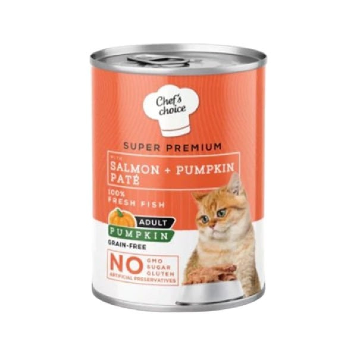Chefs Choice Somonlu ve Balkabaklı Tahılsız Ezme Yetişkin Konserve Kedi Maması 400 Gr Chefs Choice Somonlu ve Balkabaklı Tahılsız Ezme Yetişkin Konserve Kedi Maması 400 Gr