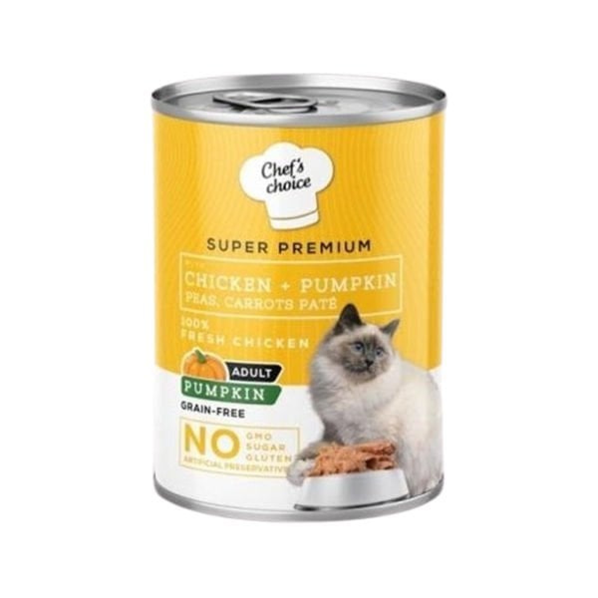 Chefs Choice Tavuklu ve Balkabaklı Tahılsız Ezme Yetişkin Konserve Kedi Maması 400 Gr Chefs Choice Tavuklu ve Balkabaklı Tahılsız Ezme Yetişkin Konserve Kedi Maması 400 Gr