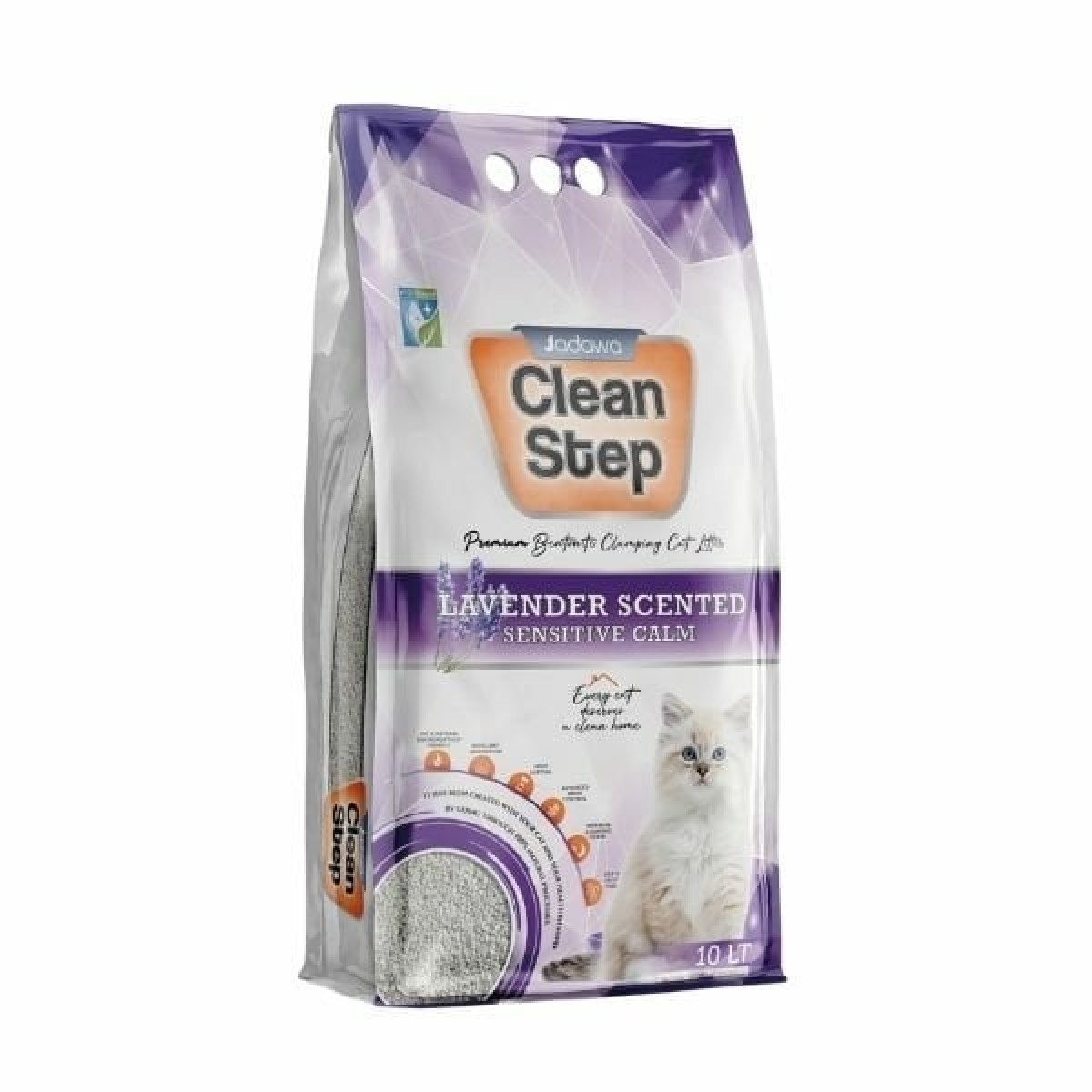 Clean Step Aktif Karbonlu Lavanta Kokulu İnce Taneli Topaklanan Bentonit Kedi Kumu 10 Lt Clean Step Aktif Karbonlu Lavanta Kokulu İnce Taneli Topaklanan Bentonit Kedi Kumu 10 Lt