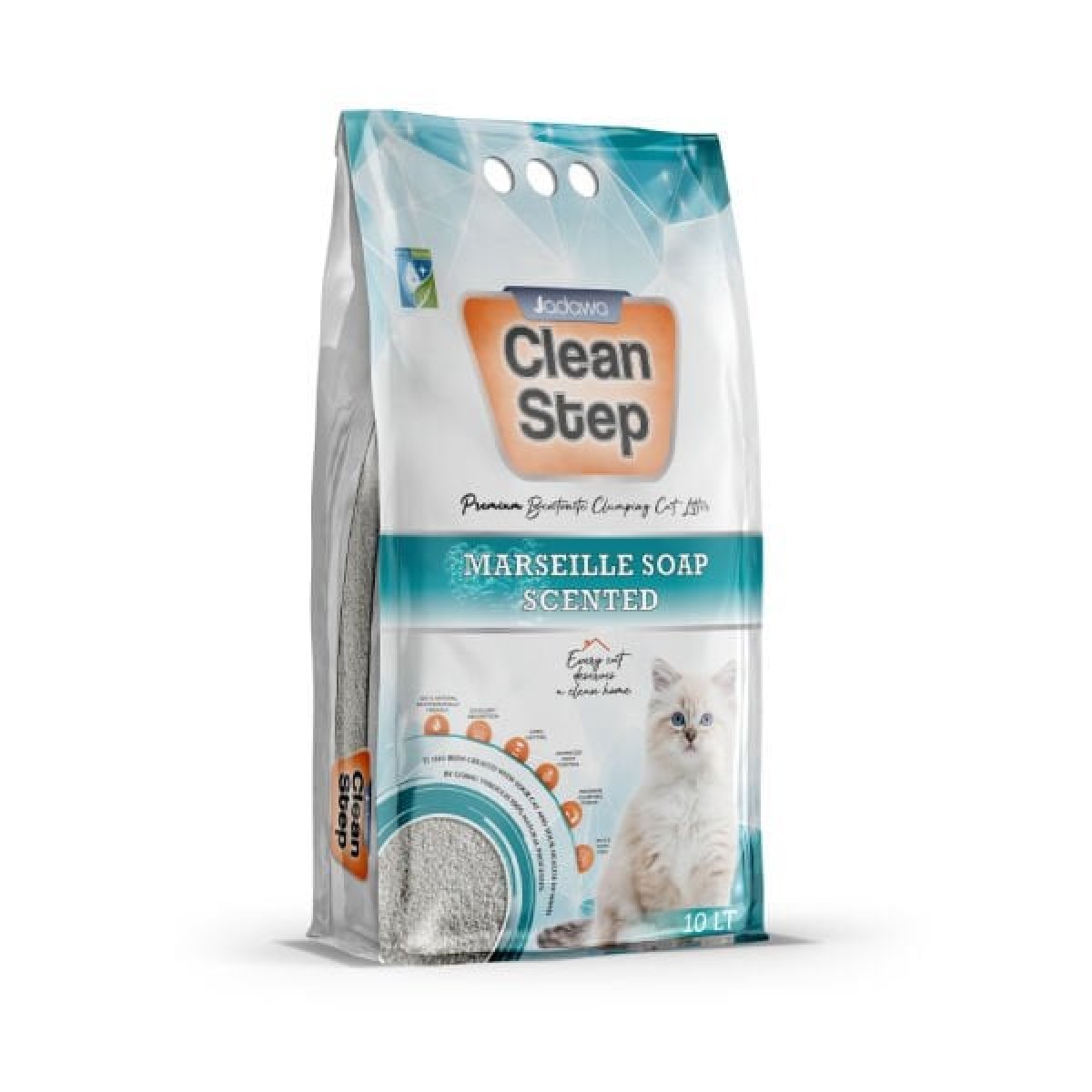 Clean Step Aktif Karbonlu Marsilla Kokulu İnce Taneli Topaklanan Bentonit Kedi Kumu 5 Lt Clean Step Aktif Karbonlu Marsilla Kokulu İnce Taneli Topaklanan Bentonit Kedi Kumu 5 Lt
