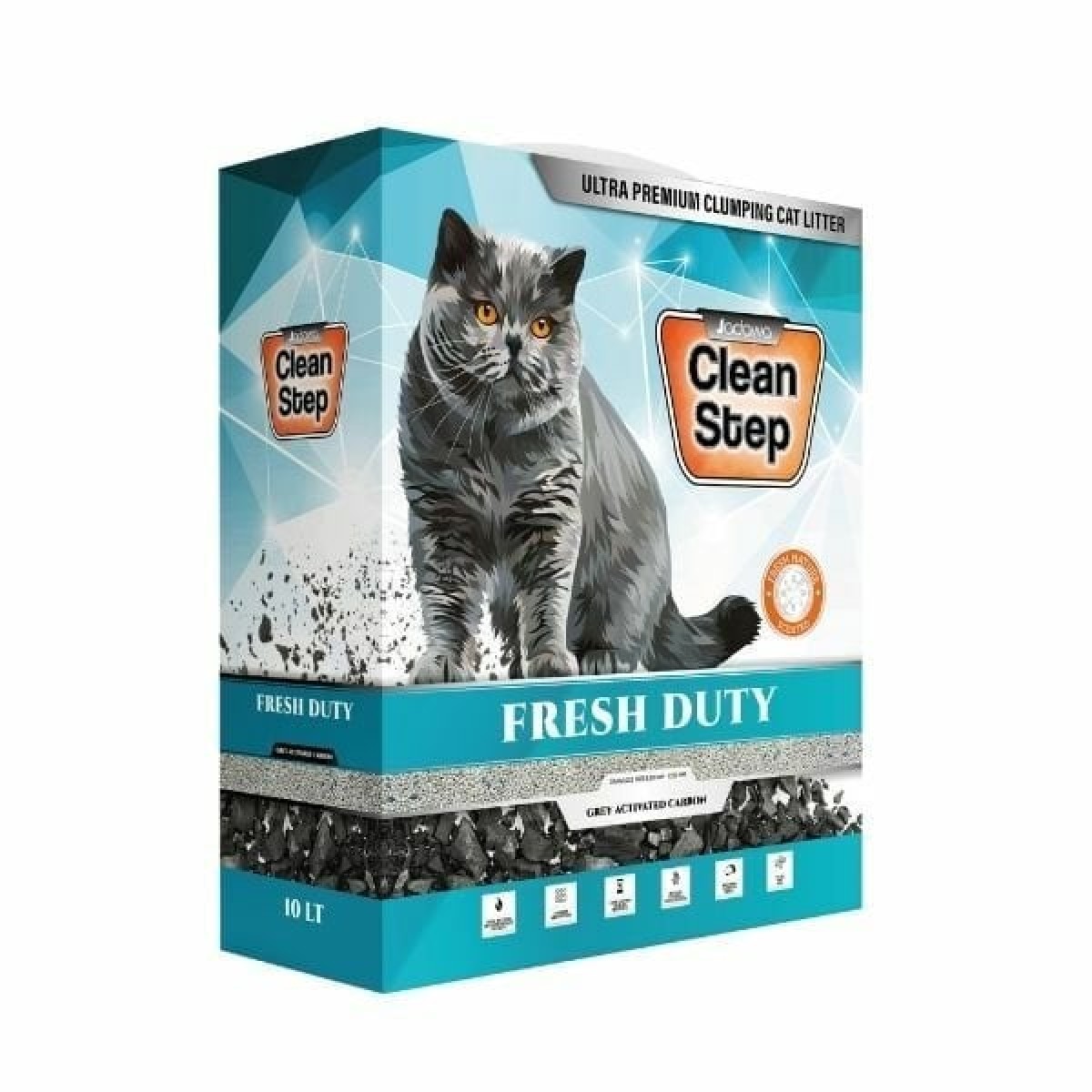 Clean Step Fresh Duty Aktif Karbonlu Bahar Kokulu İnce Taneli Topaklanan Bentonit Kedi Kumu 10 Lt Clean Step Fresh Duty Aktif Karbonlu Bahar Kokulu İnce Taneli Topaklanan Bentonit Kedi Kumu 10 Lt